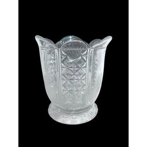 ANTIQUE EAPG RICHARD’S & HARTLEY DAISY & BUTTON Oval Panels Spooner Celery Vase